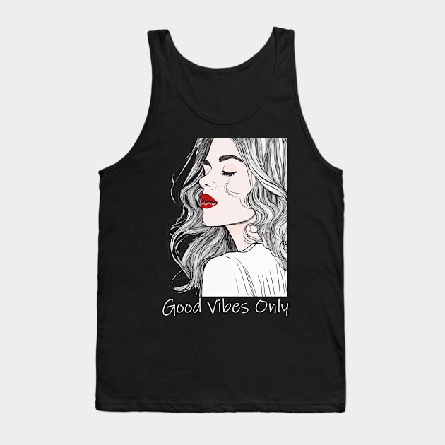 Good Vibes Only Tank Top by ArtShare